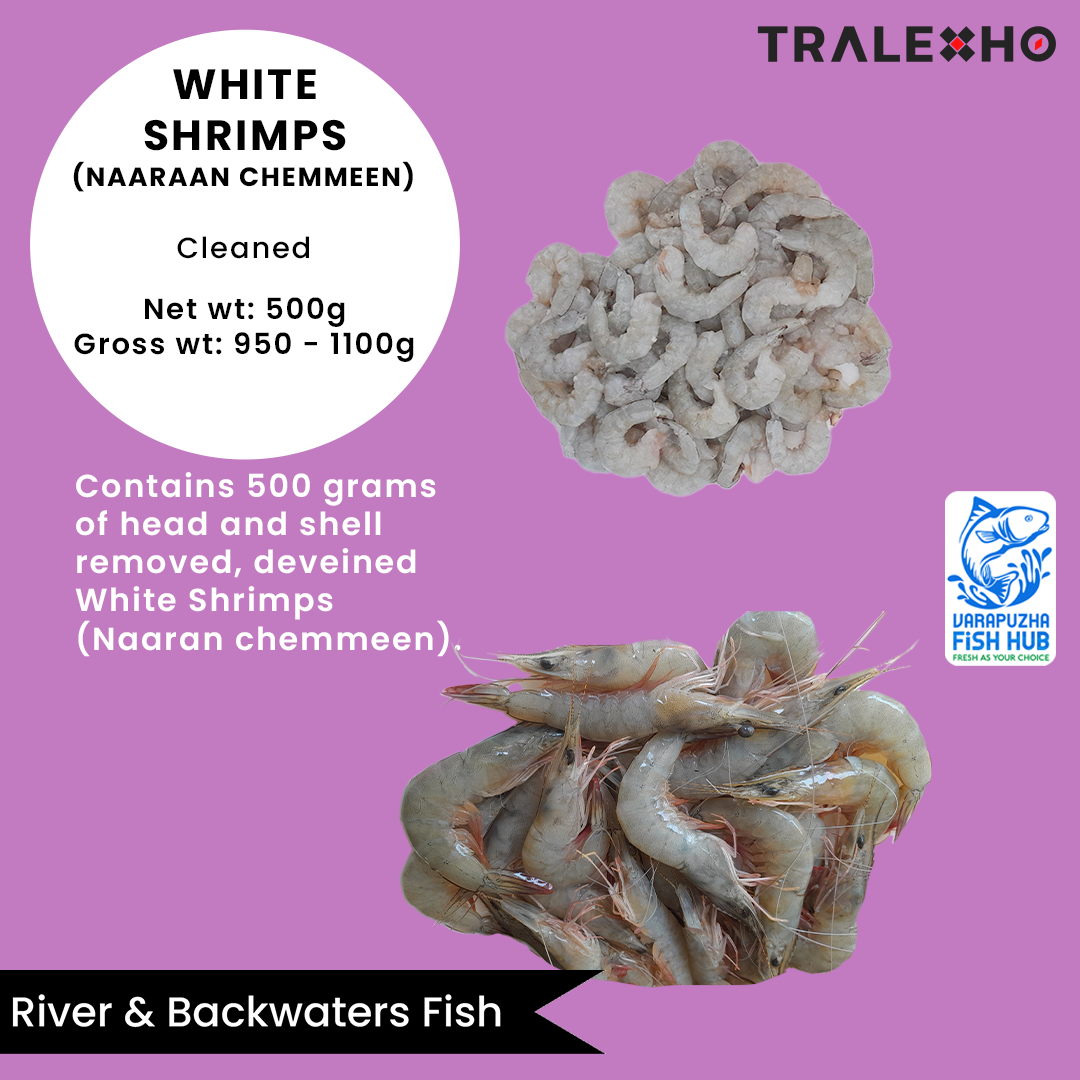 White Shrimps (Naaran Chemmeen) – Cleaned